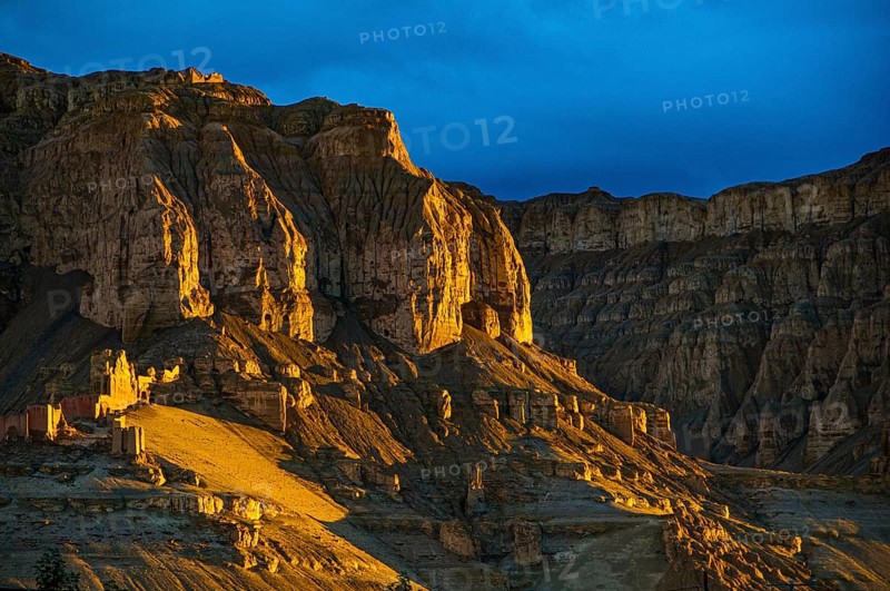 Sunset in the kingdom of Guge