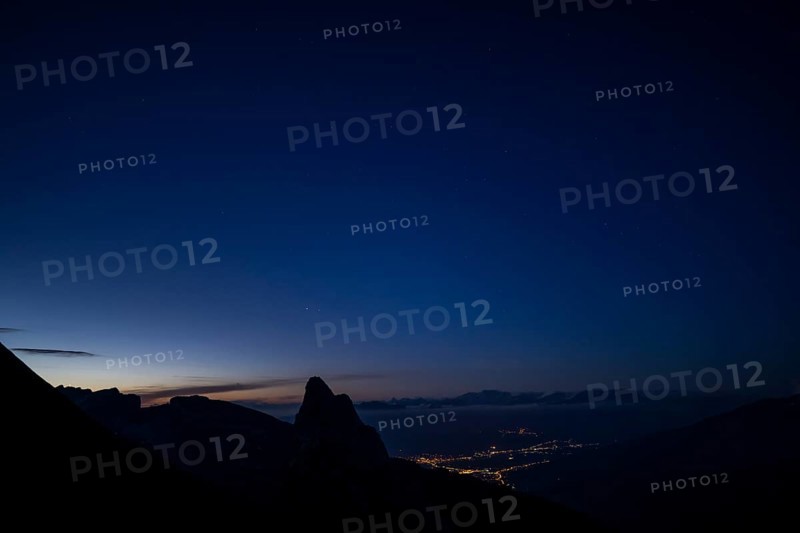 Blue hour over the Rhine valley