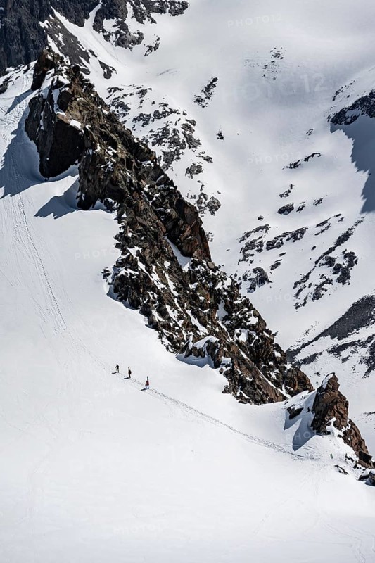 Ski tourers at the Turmscharte