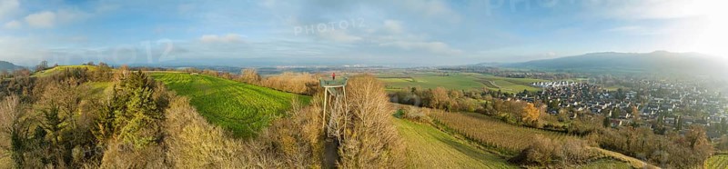 Lookout tower with view of western Lake Constance