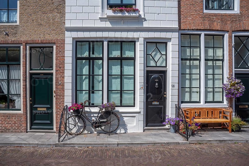Historic house facades in Poststraat