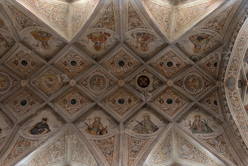 Ceiling vault of the monastery church St. Lambert