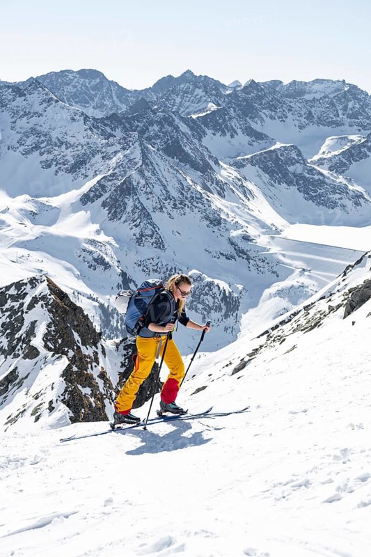 Ski tourers in good weather