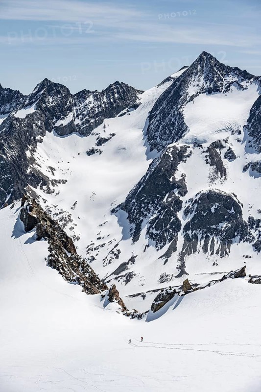 Ski tourers at the Turmscharte
