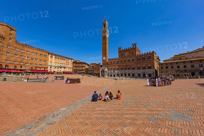 Brick pavement at the Piazza del Campo