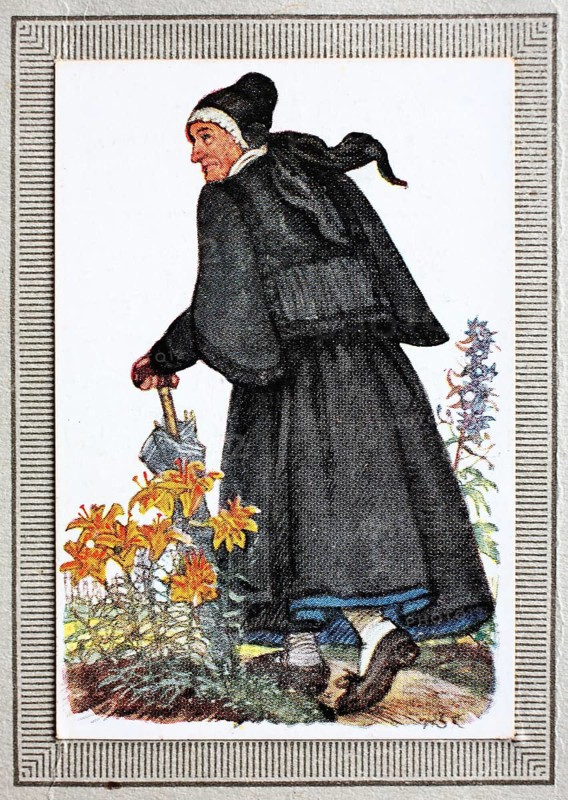 Traditional costumes in Germany in the 19th century