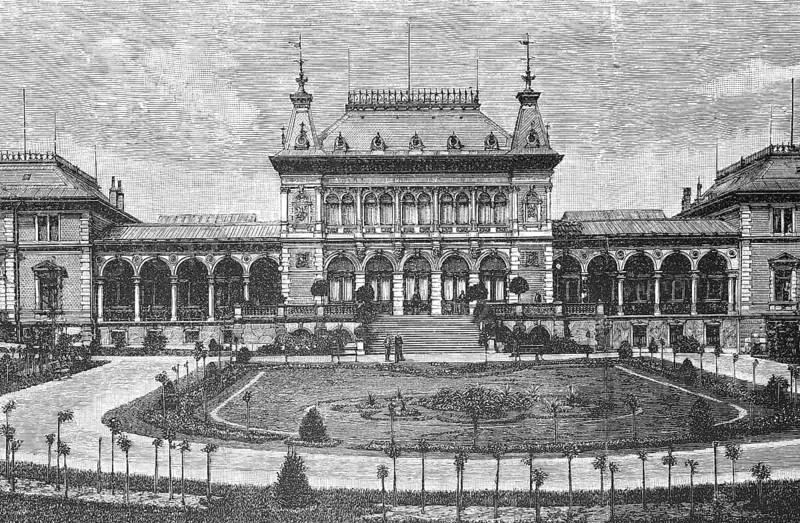 The spa hotel in Bad Elster in 1880