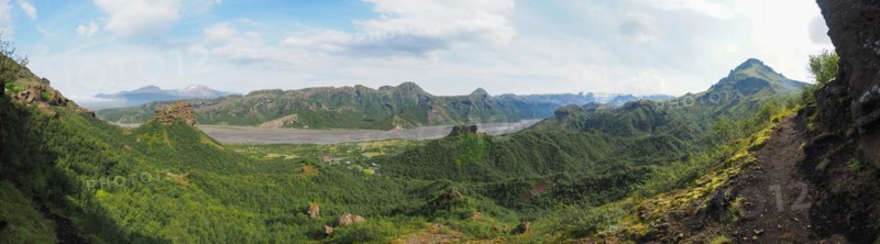 Hilly volcanic landscape