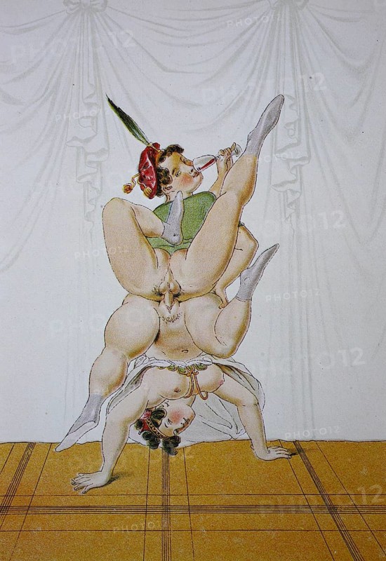 Erotic scene from the Victorian era