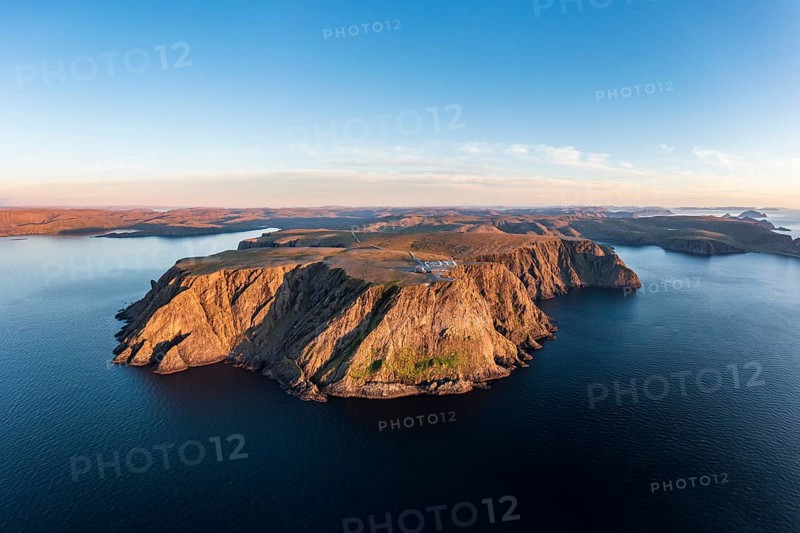 Aerial view of the cliffs of the North Cape