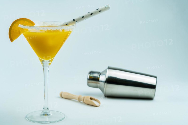 Freshly squeezed natural orange cocktail