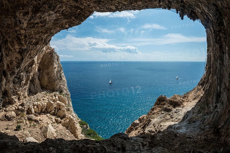 Cave and sea