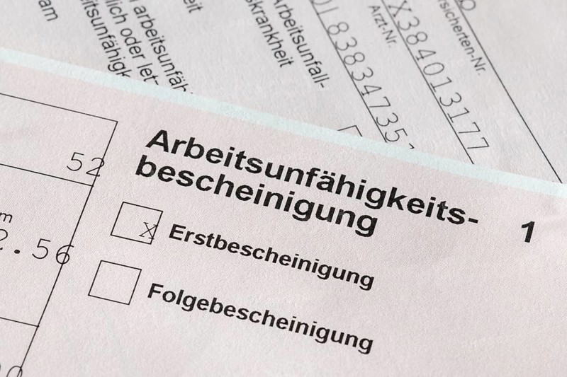 Certificate of incapacity for work