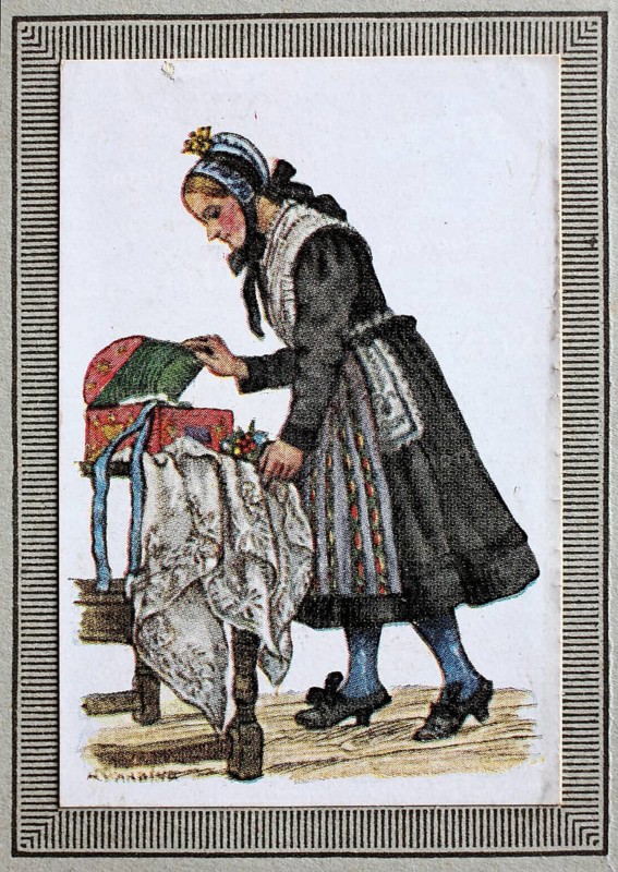 Traditional costumes in Germany in the 19th century