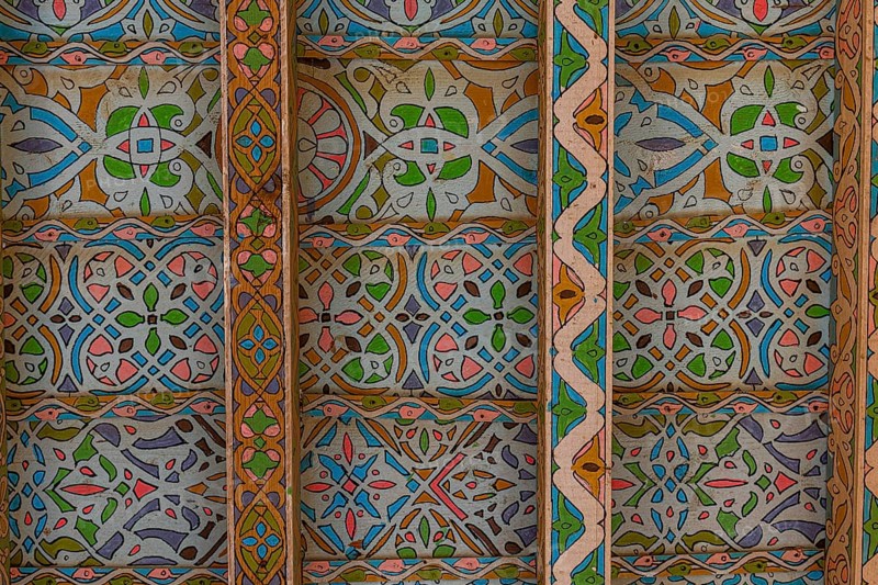 Colourful ceiling