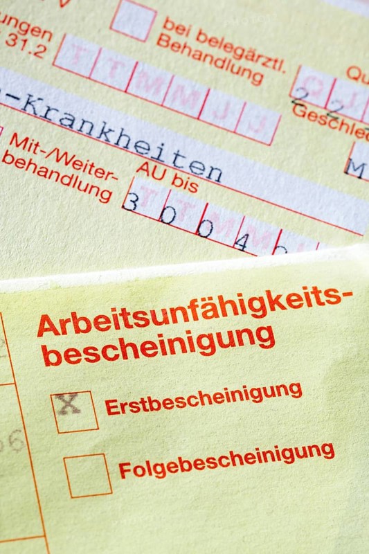 Certificate of incapacity for work