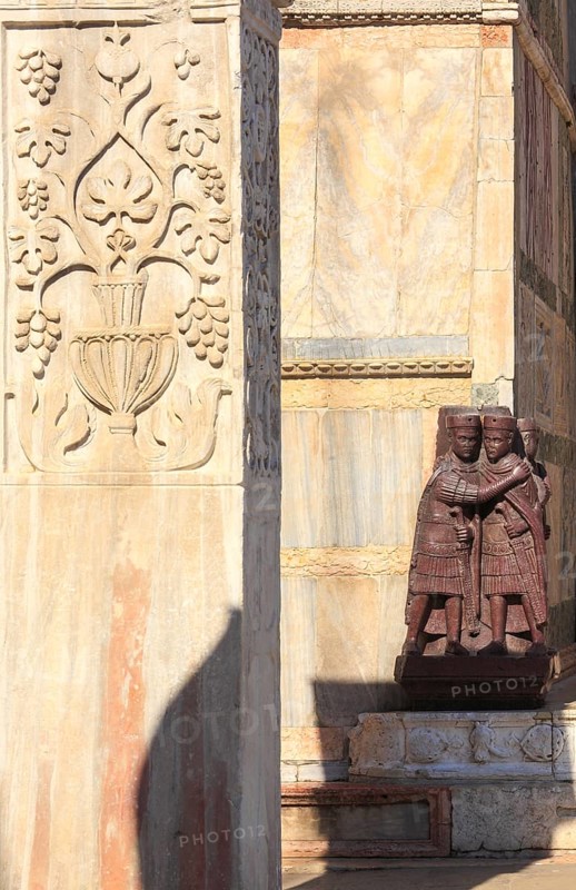 Die Tetrachen aus dem 4. Jahr. an der Basilika San Marco