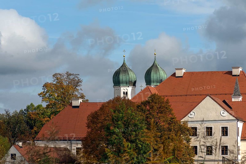 Seeon Monastery with the St. Lambert Monastery Church