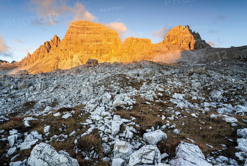 Alpine glow on the Paternkofel