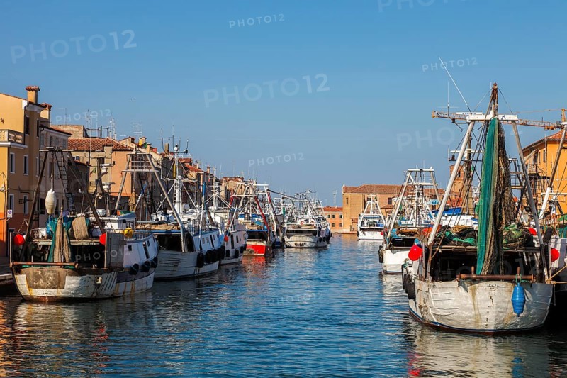 Fishing boat in the harbour of Chioggia