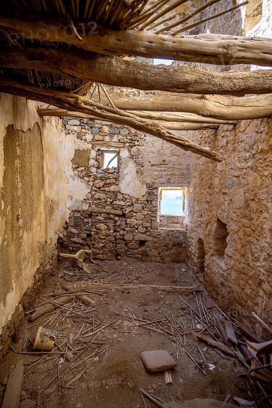 Dilapidated castle of Astypalea