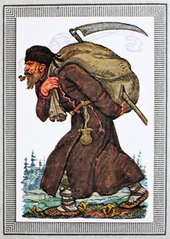 Traditional costumes in Germany in the 19th century