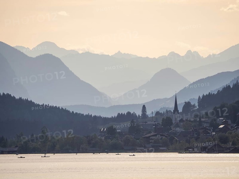 Evening atmosphere at Lake Weissensee
