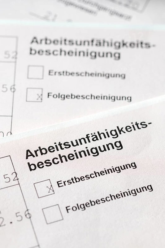 Certificate of incapacity for work
