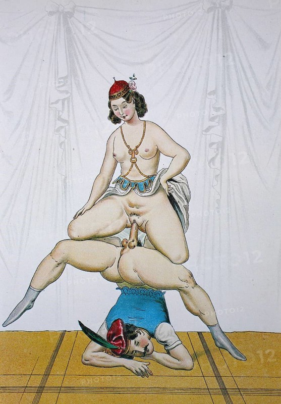 Erotic scene from the Victorian era