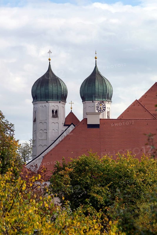 Towers of the monastery church of St. Lambert