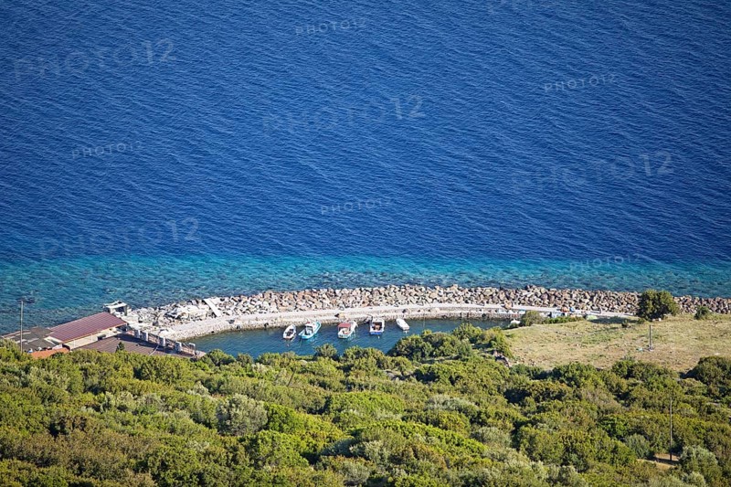 Boats bobbing off Assos in the Aegean Sea