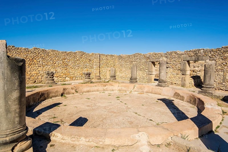 Well-preserved roman ruins in Volubilis