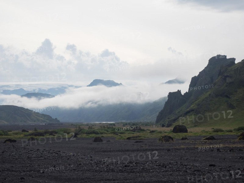 Hilly volcanic landscape