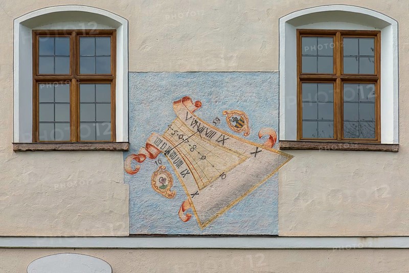 Sundial at the monastery abbey