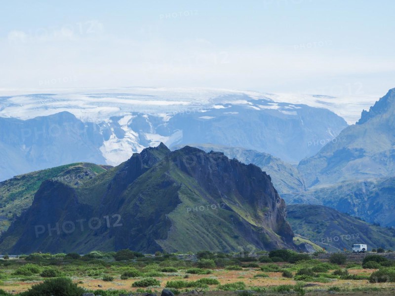 Hilly volcanic landscape