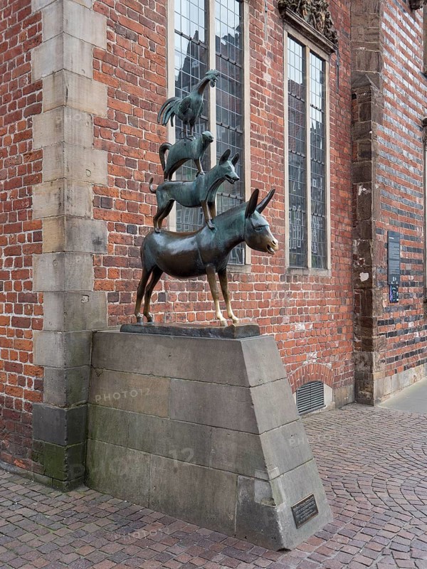 Bremen Town Musicians Bronze sculpture