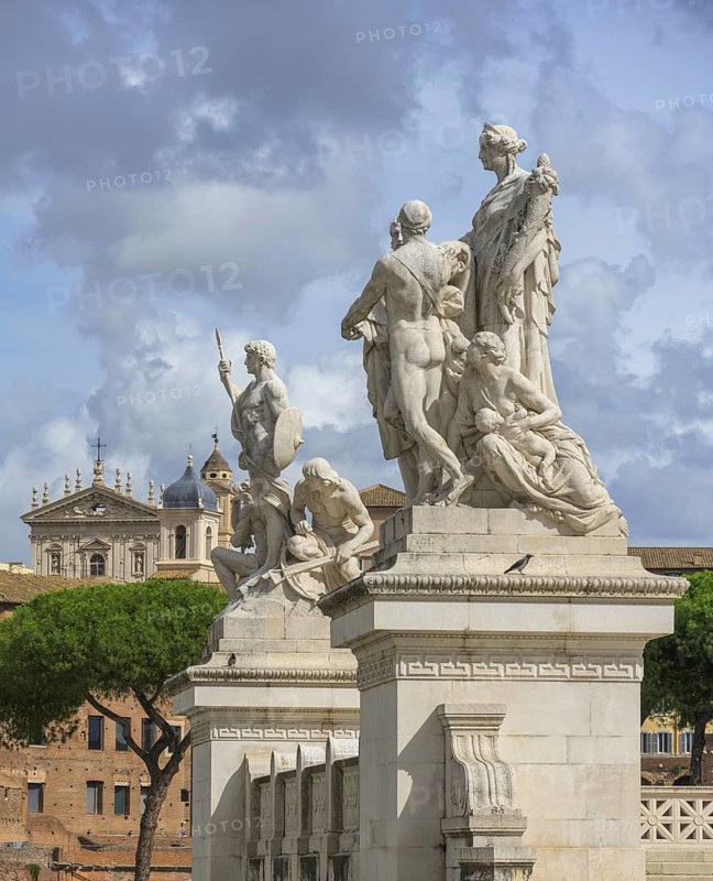 Statues at the Victor Emanuel Monument Altare della Patria