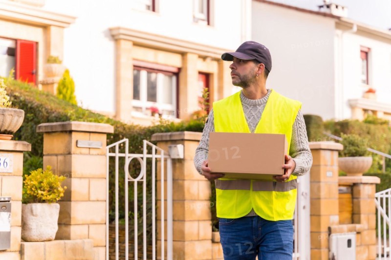 Package delivery carrier from an online store