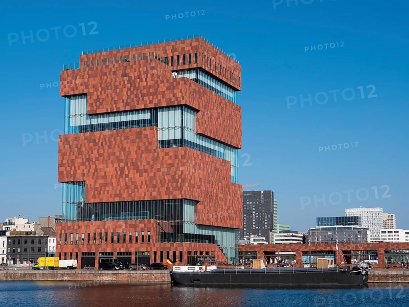 Museum aan de Stroom MAS is a museum at the Bonapartedok designed by Neutelings Riedijk Architects