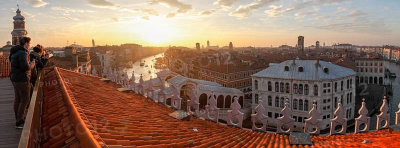 View of the Grand Canal from the terrace of the Fondaco dei Tedeschi