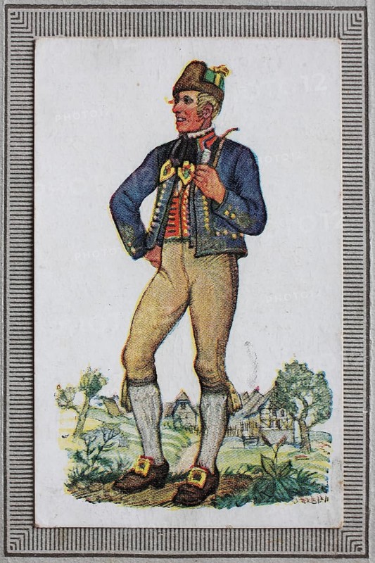 Traditional costumes in Germany in the 19th century