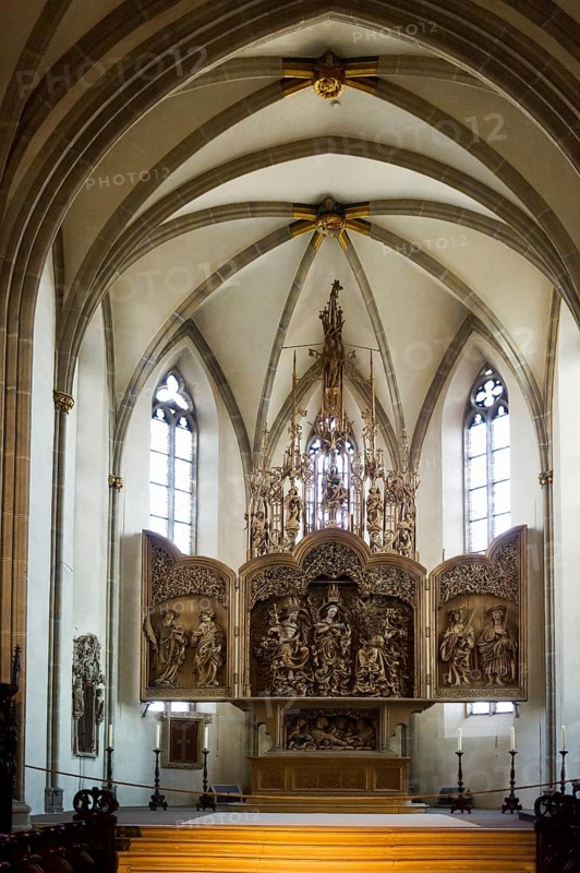 Interior of the Romanesque St. Stephen's Minster