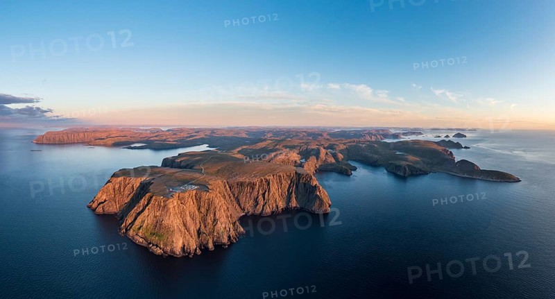 Panorama of the cliffs of the North Cape