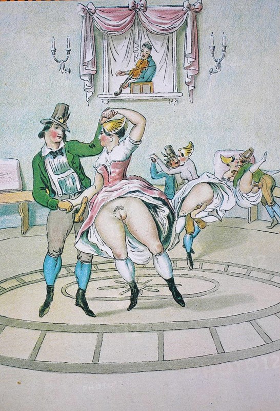 Erotic scene from the Victorian era