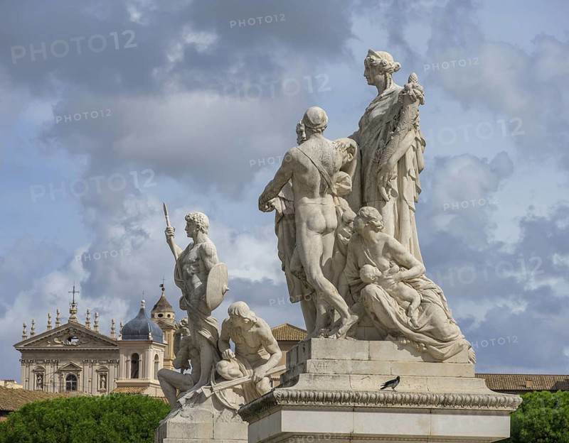 Statues at the Victor Emanuel Monument Altare della Patria
