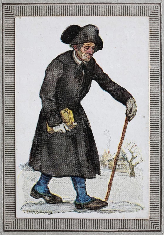 Traditional costumes in Germany in the 19th century