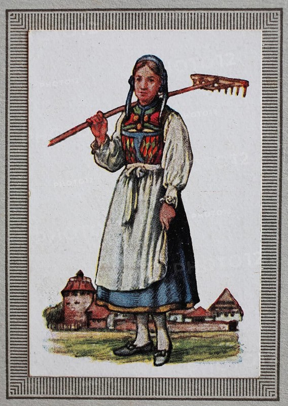 Traditional costumes in Germany in the 19th century