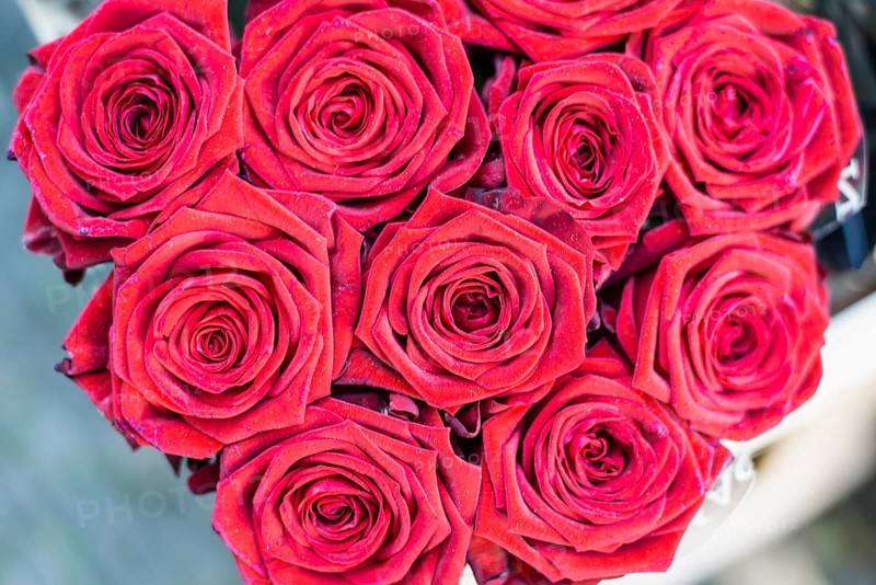 Bouquet with red roses