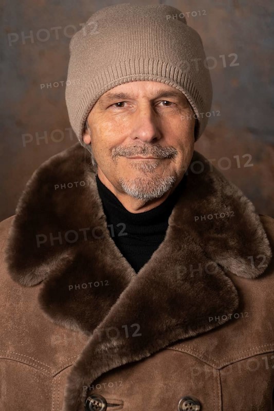 Older man in winter outfit
