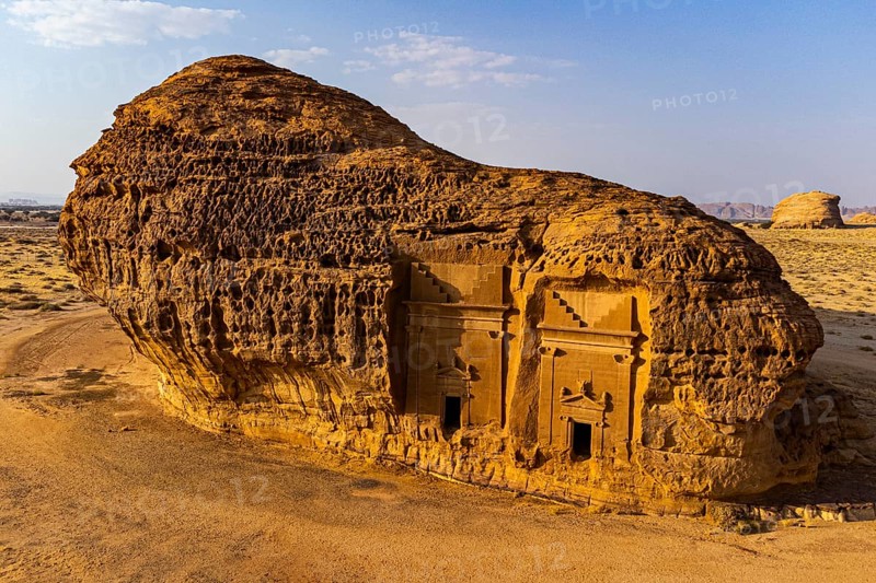 Aerial of the rock tombs